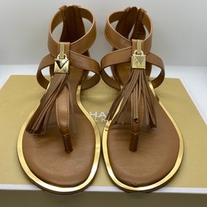 brand new Michael Kors brown flat sandal